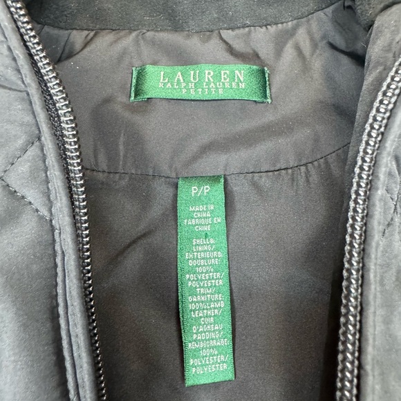 Ralph Lauren Black Quilted Jacket Petite Brand New - Picture 4 of 6